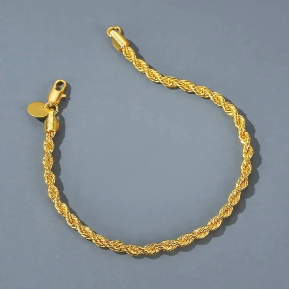 10k plated over sterling silver bracelet